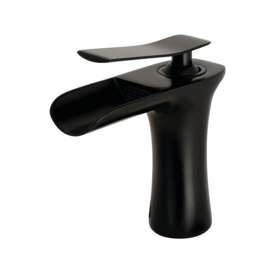 Executive Single-Hole Bathroom Faucet in Matte Black