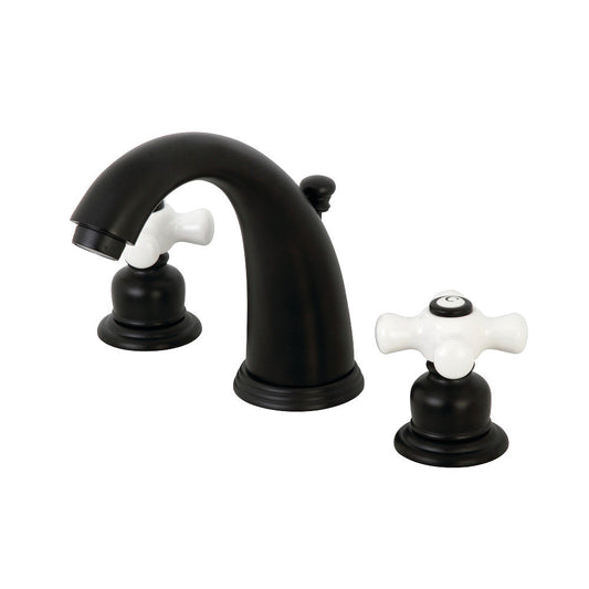Victorian Widespread Bathroom Faucet in Matte Black