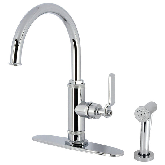 Whitaker One Handle Kitchen Faucet in Polished Chrome