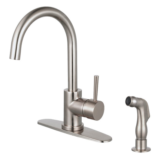Concord One Handle Kitchen Faucet in Brushed Nickel