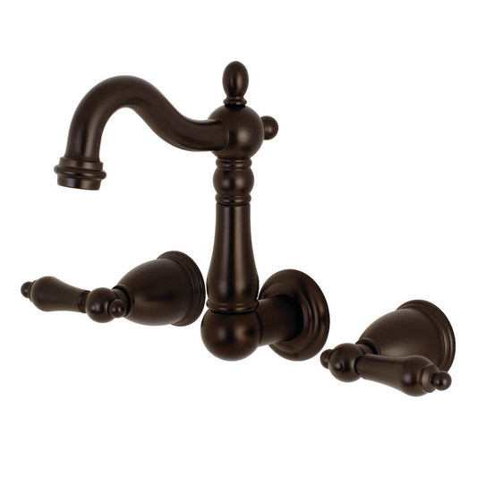 Heritage Wall-Mount Bathroom Faucet in Oil Rubbed Bronze
