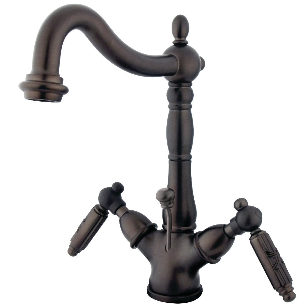 Victorian 4 Inch Centerset Bathroom Faucet in Oil Rubbed Bronze