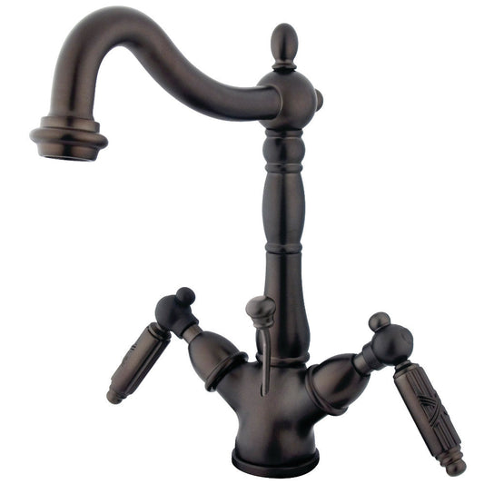 Victorian 4 Inch Centerset Bathroom Faucet in Oil Rubbed Bronze