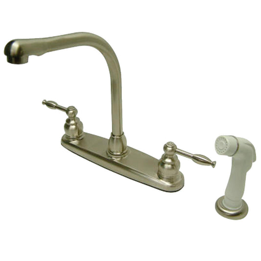 Knight Centerset Kitchen Faucet in Brushed Nickel