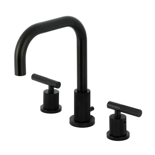 Convergent Widespread Bathroom Faucet in Matte Black