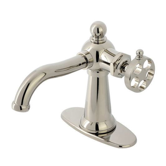 Wendell Single-Hole Bathroom Faucet in Polished Nickel