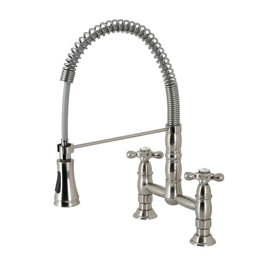 Heritage Pre-Rinse Kitchen Faucet in Brushed Nickel
