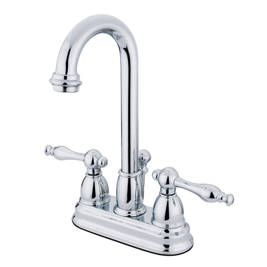 Vintage 4 Inch Centerset Bathroom Faucet in Polished Chrome