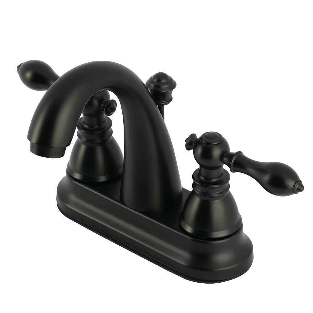 American Classic 4 Inch Centerset Bathroom Faucet in Matte Black