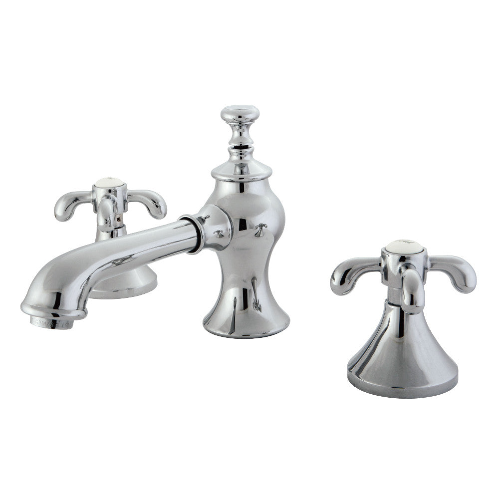 French Country Widespread Bathroom Faucet in Polished Chrome