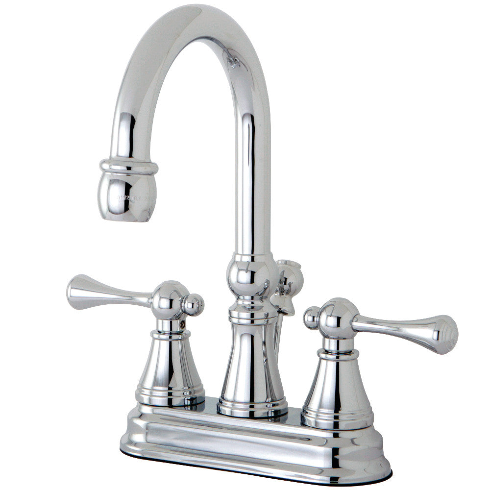 Restoration 4 Inch Centerset Bathroom Faucet in Polished Chrome
