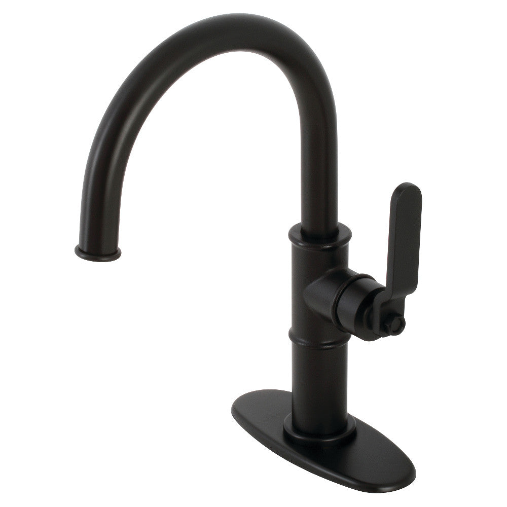 Whitaker Single-Hole Bathroom Faucet in Matte Black