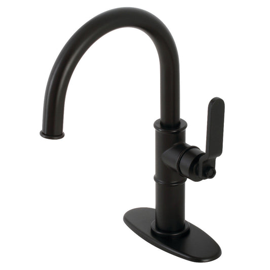 Whitaker Single-Hole Bathroom Faucet in Matte Black