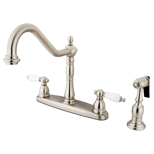 Heritage Centerset Kitchen Faucet in Brushed Nickel