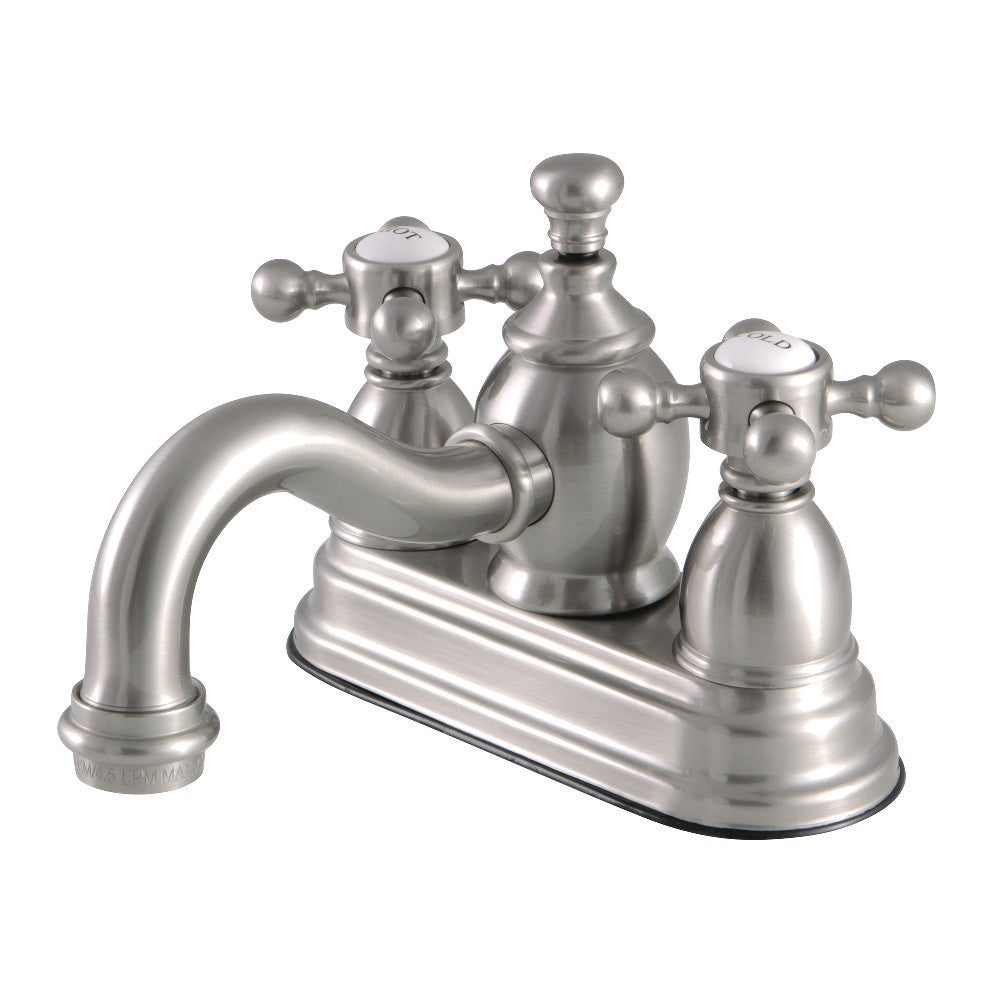 English Country 4 Inch Centerset Bathroom Faucet in Brushed Nickel