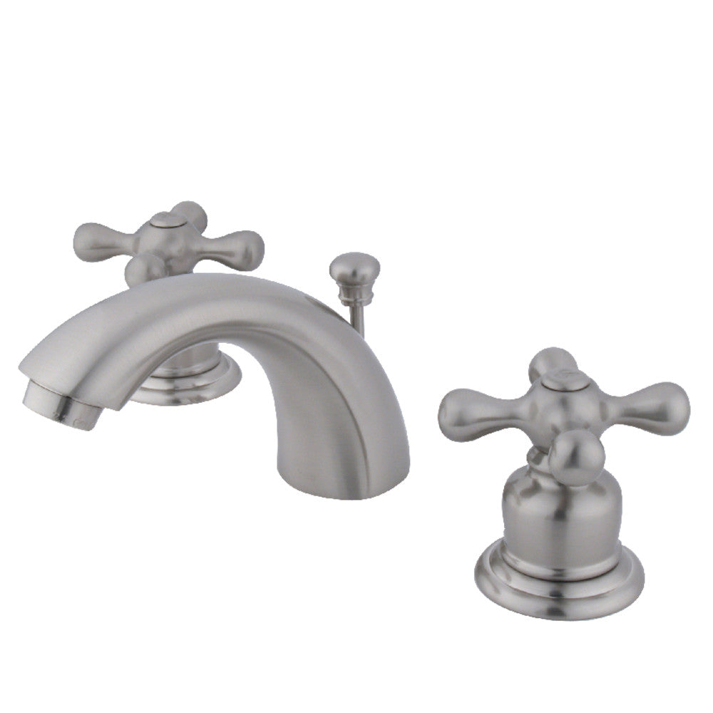 Victorian Mini-Widespread Bathroom Faucet in Brushed Nickel