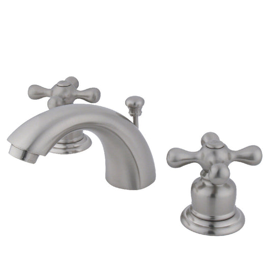 Victorian Mini-Widespread Bathroom Faucet in Brushed Nickel