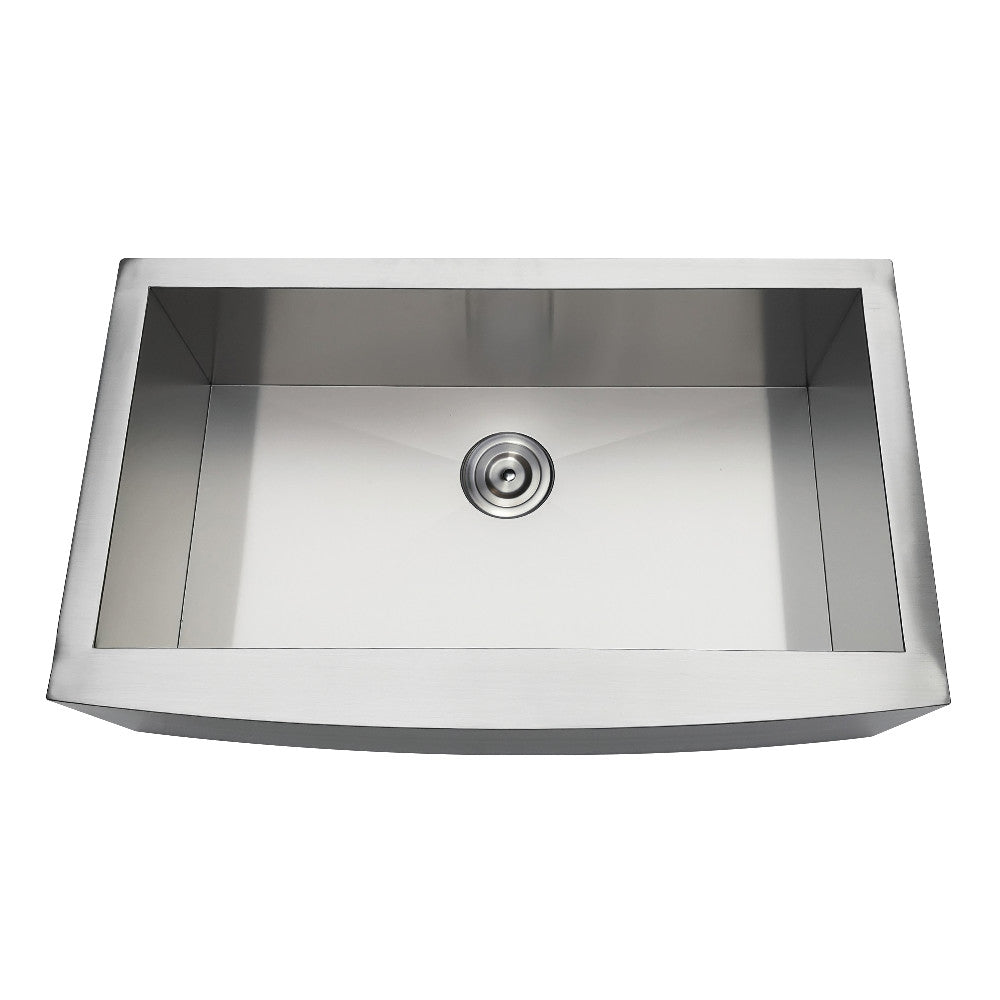 Uptowne 33 Inch Farmhouse Kitchen Sink in Brushed Stainless