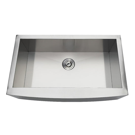 Uptowne 33 Inch Farmhouse Kitchen Sink in Brushed Stainless