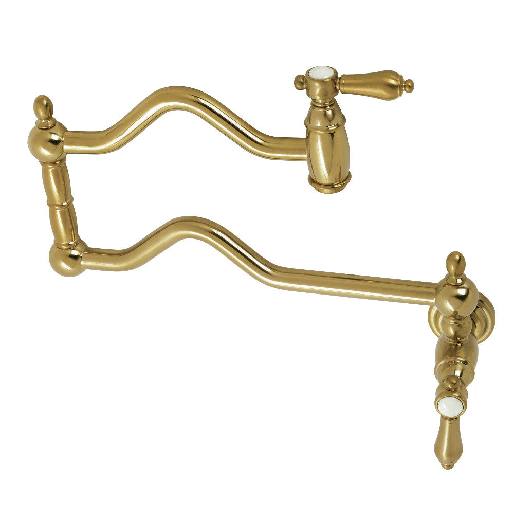 Heirloom Pot Filler Faucet in Brushed Brass