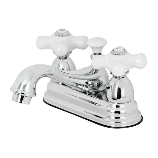 Restoration 4 Inch Centerset Bathroom Faucet in Polished Chrome