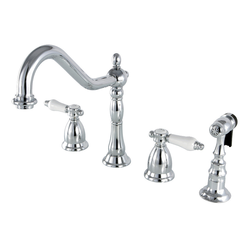 Bel-Air Widespread Kitchen Faucet in Polished Chrome