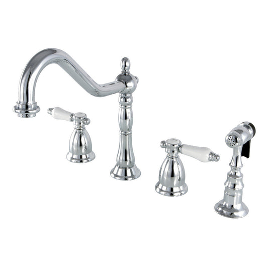 Bel-Air Widespread Kitchen Faucet in Polished Chrome