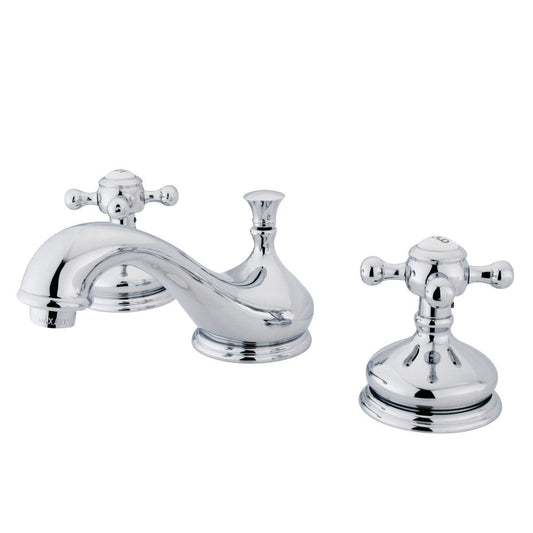 Vintage Widespread Bathroom Faucet in Polished Chrome