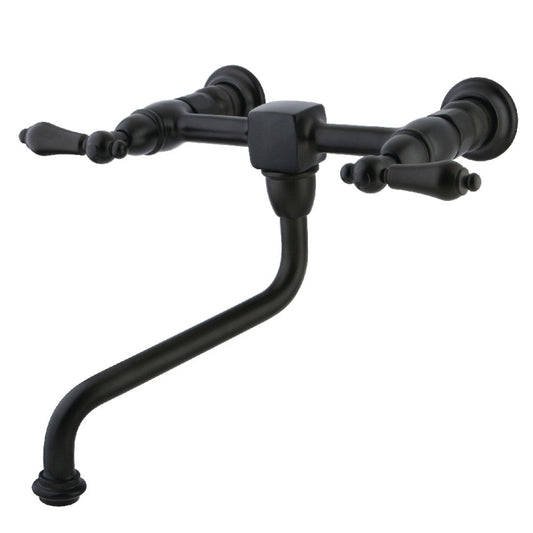 Heritage Wall-Mount Bathroom Faucet in Oil Rubbed Bronze