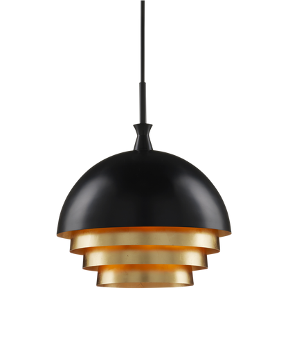 Salviati Large Black & Gold Pendant