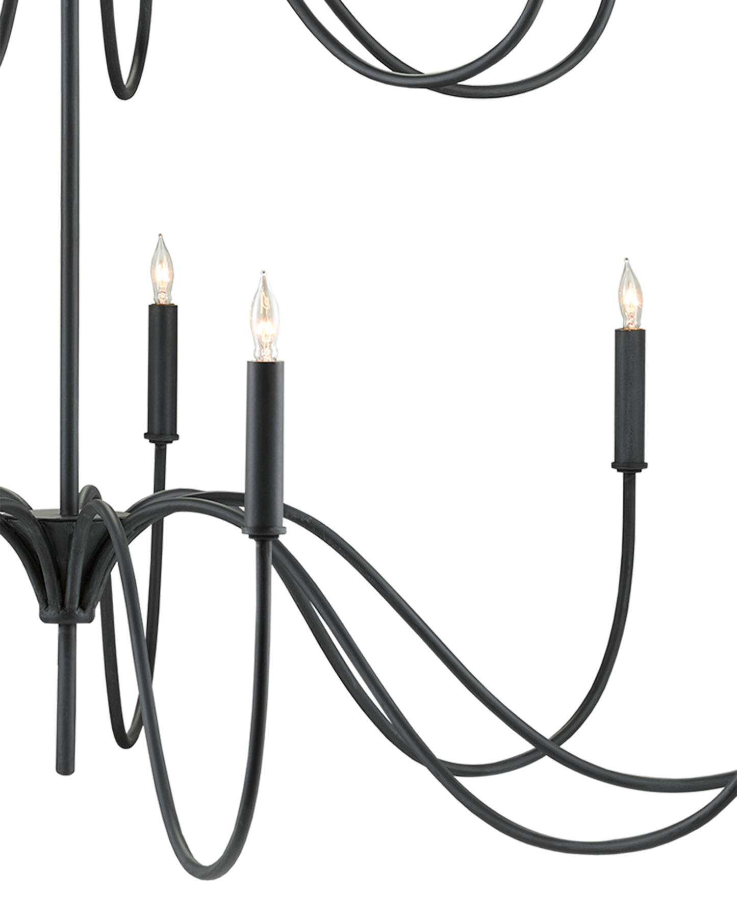 Tirrell Medium Black Chandelier