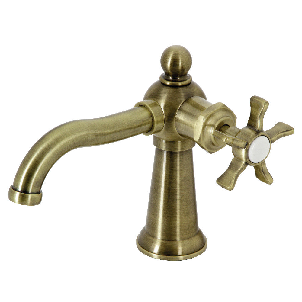 Hamilton Single-Hole Bathroom Faucet in Antique Brass