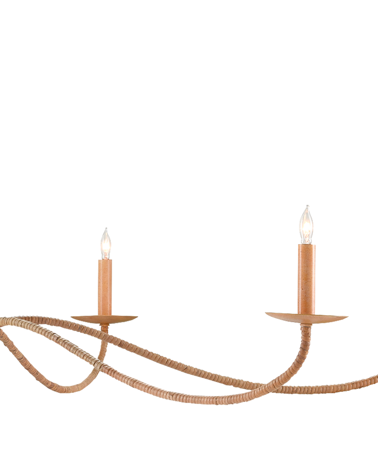 Saxon Large Tan Chandelier