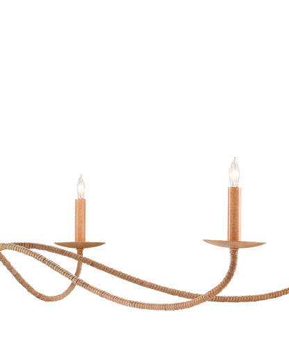 Saxon Large Tan Chandelier