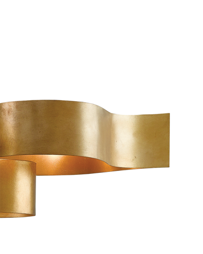 Grand Lotus Gold Oval Chandelier