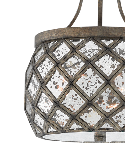 Buckminster Bronze Semi-Flush Mount