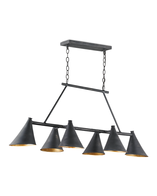 Culpepper Black Rectangular Chandelier