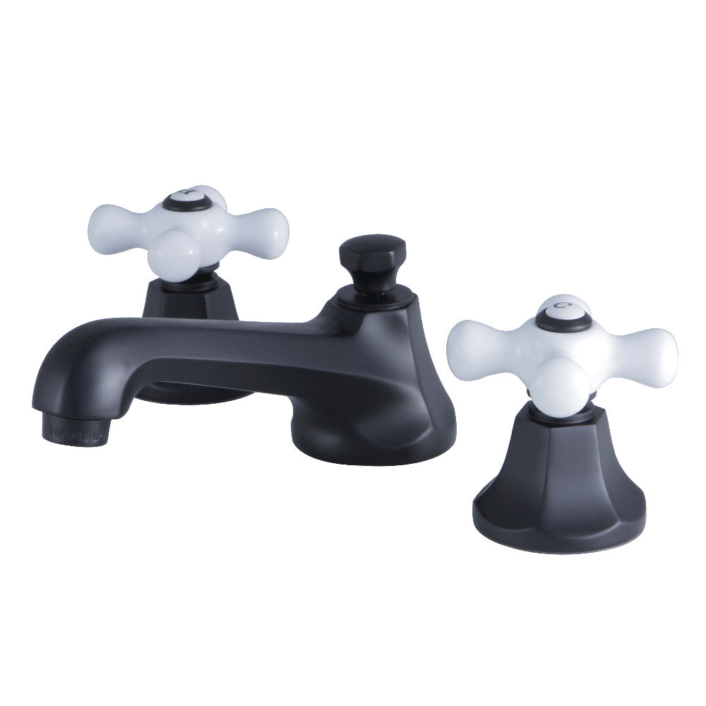 Metropolitan Widespread Bathroom Faucet in Matte Black
