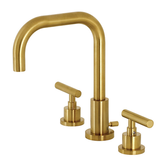 Manhattan Widespread Bathroom Faucet in Brushed Brass