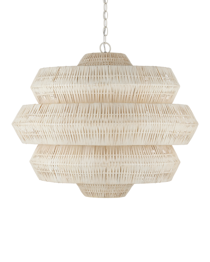 Antibes Medium White Chandelier