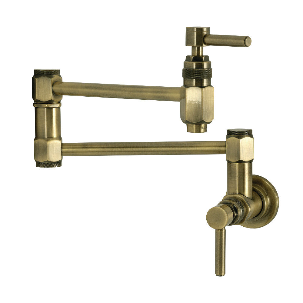 Concord Pot Filler Faucet in Antique Brass