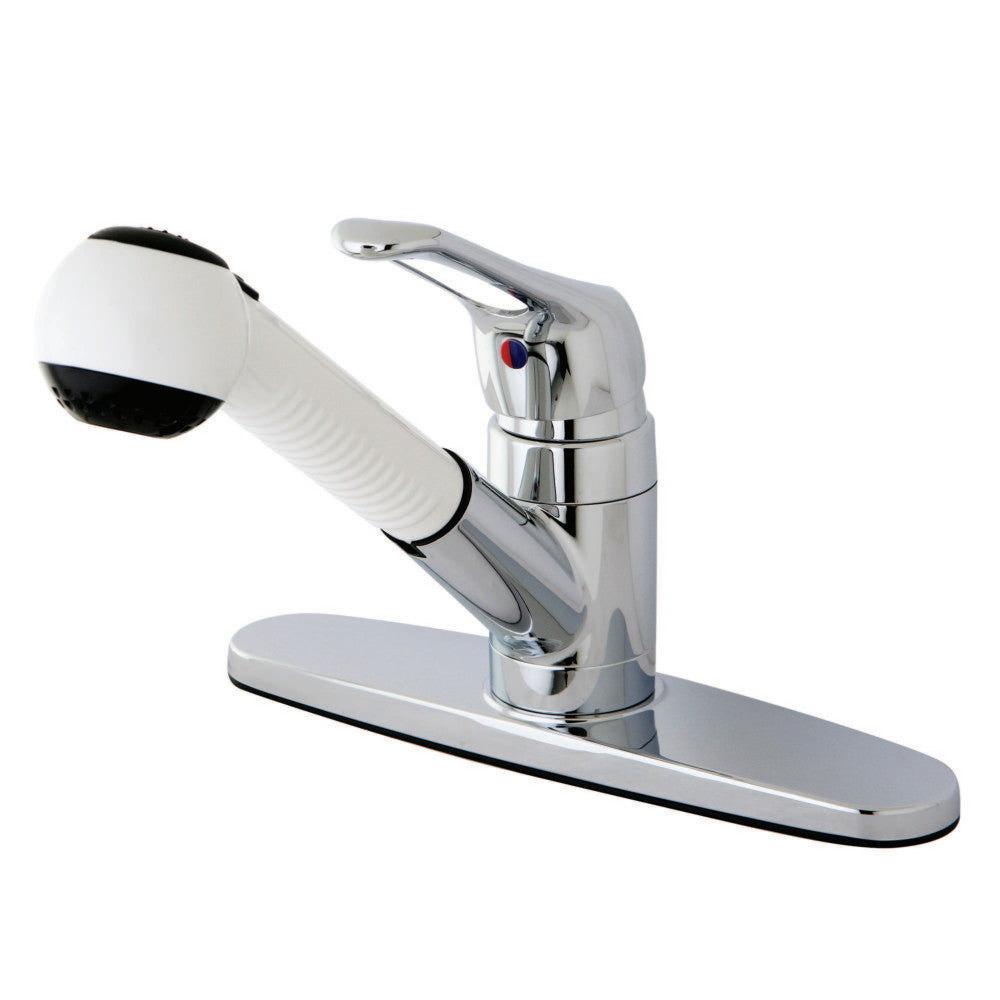 Wyndham Pull-Out Kitchen Faucet in Polished Chrome