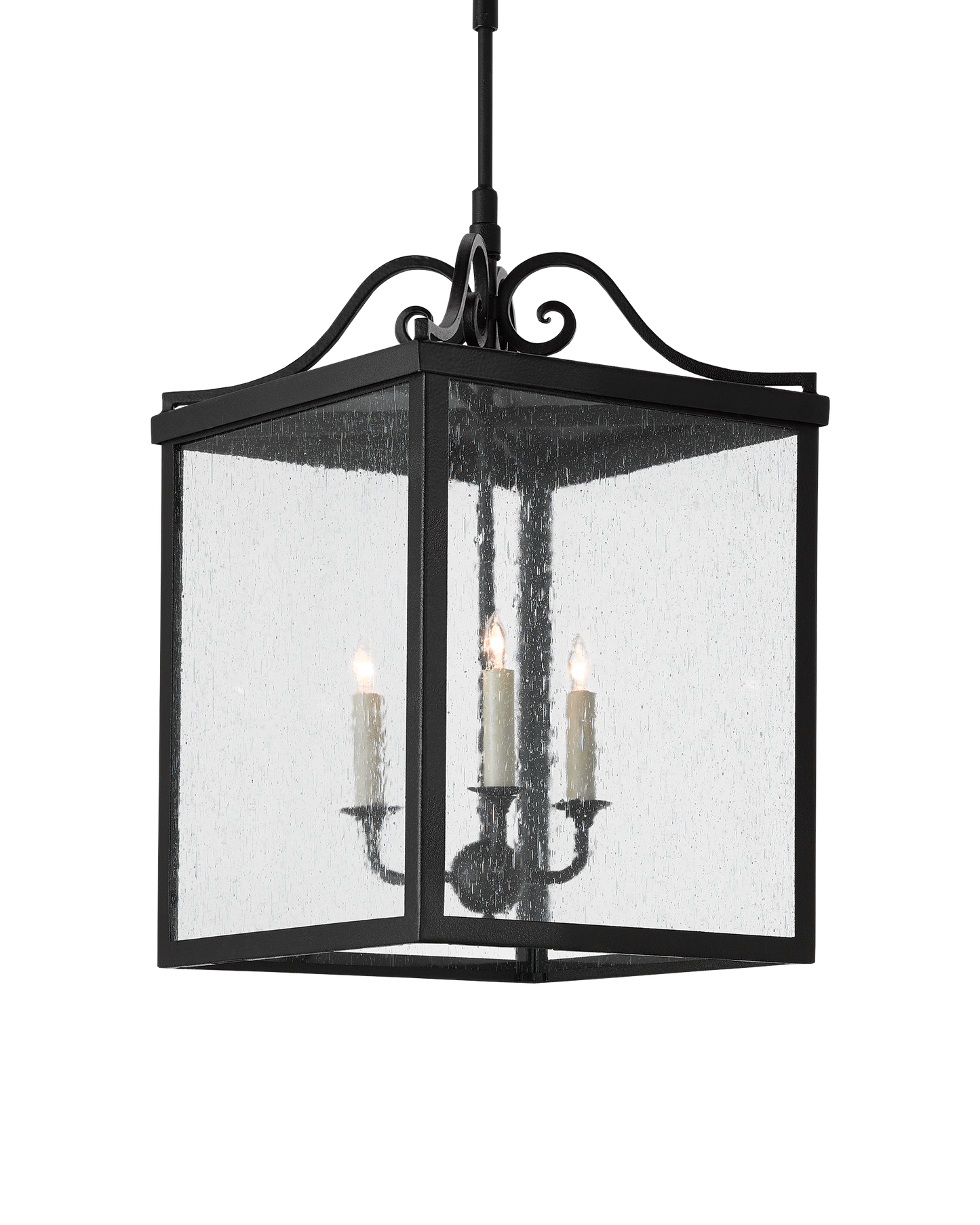 Giatti Large Black Outdoor Lantern