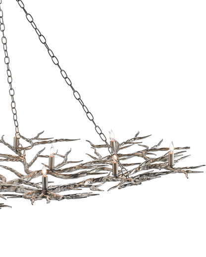 Rainforest Large Silver Chandelier