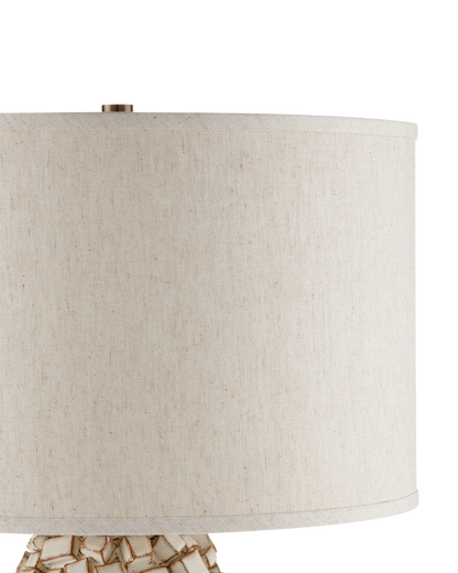 Sugar Cube Ivory Table Lamp