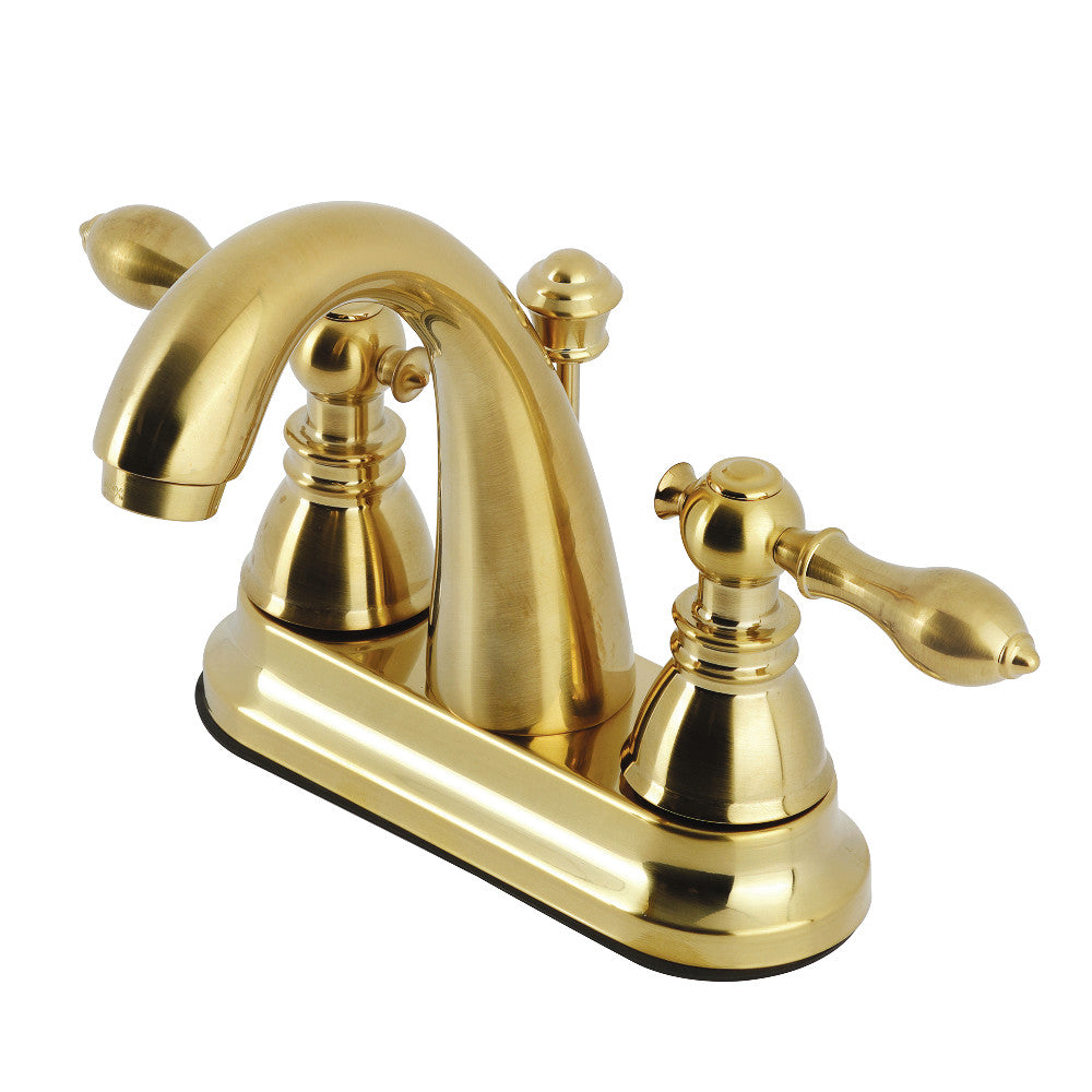 American Classic 4 Inch Centerset Bathroom Faucet in Brushed Brass