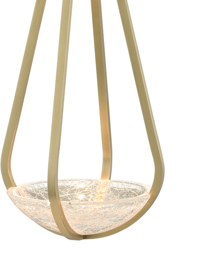 Nefertiti Brass Pendant