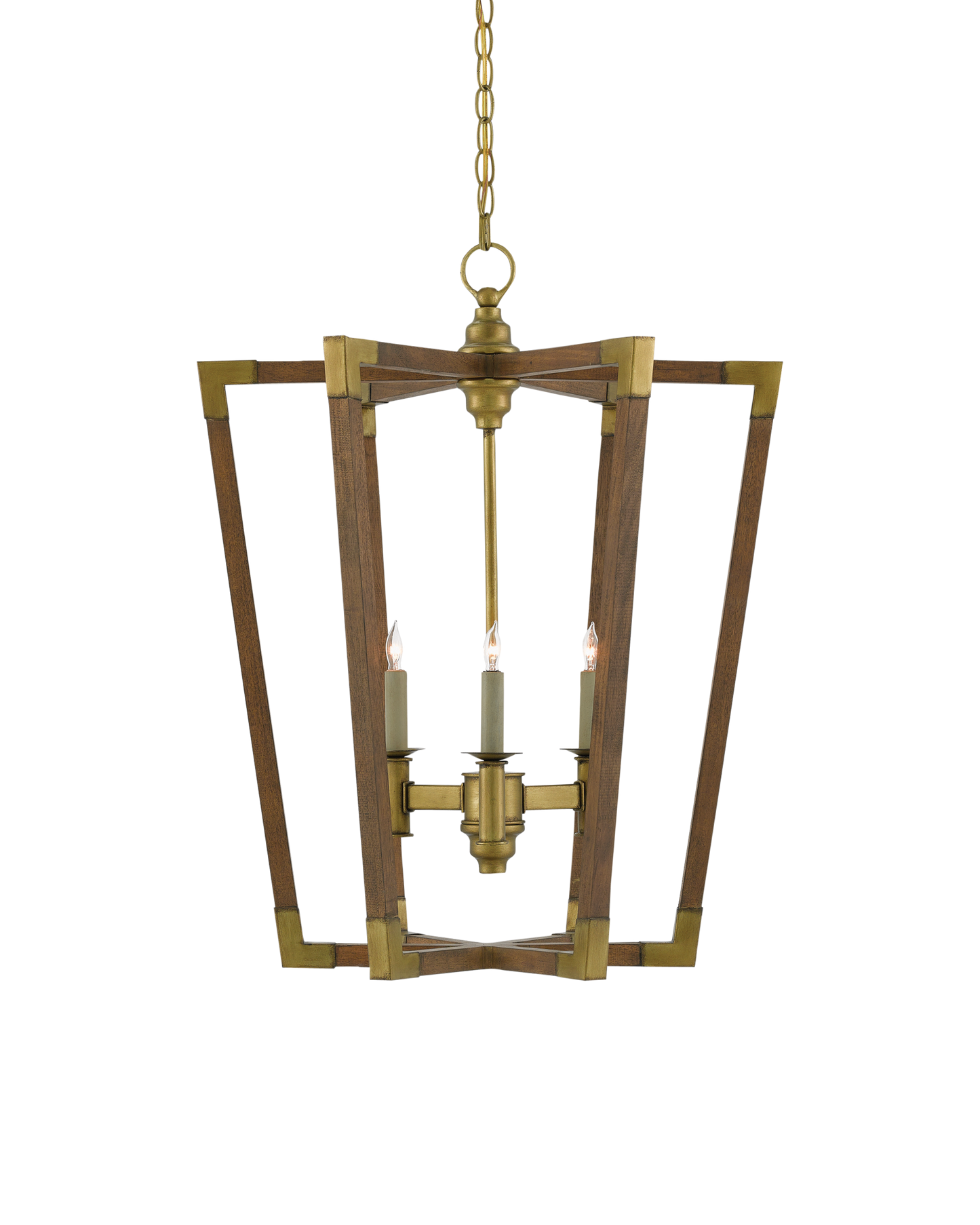 Bastian Medium Chestnut Lantern