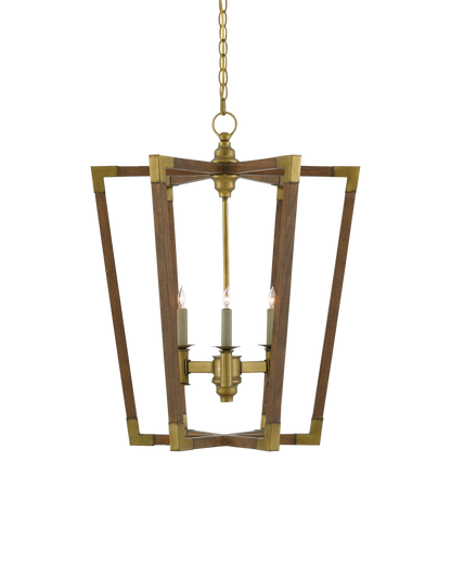 Bastian Medium Chestnut Lantern