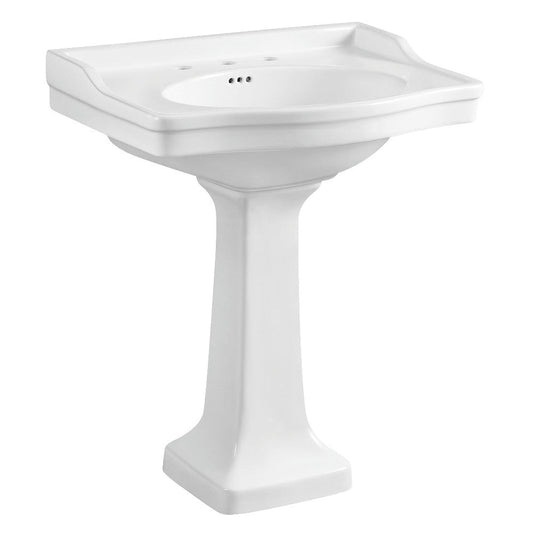 Imperial 29.94 Inch Pedestal Sink in White